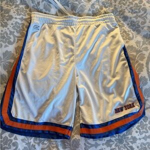- New York Knicks - Basketball Shorts - City Series Collection - Men's-White-L